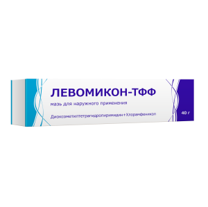 Купить  Левомикон-ТФФ мазь д/наруж примен 40г