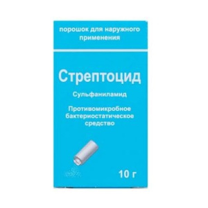Купить  Стрептоцид 10 г порошок банка