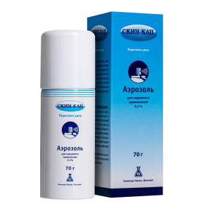 Скин-Кап 0,2% 70 г аэрозоль для наружного применения Купить Скин-Кап 0,2% 70 г аэрозоль для наружного применения
