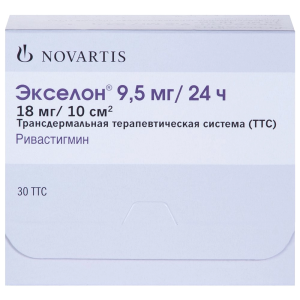 Экселон 9,5 мг/24 ч 30 шт трансдермальная терапевтическая система