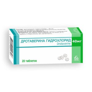 Купить  Дротаверин 40 мг 20 шт таблетки