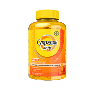 Купить  Супрадин Кидс Мишки 4 г 60 шт пастилки жевательные