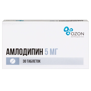 Купить  Амлодипин таб 5мг №30