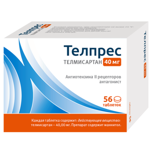Купить  Телпрес таб 40мг №56