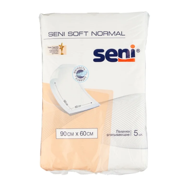 Купить Пеленки Seni Soft Normal 60смX90см №5 (3 капли)