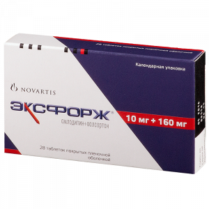 Купить  Эксфорж таблетки ппо 10мг+160мг №28