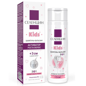 Купить  Селенцин Kids шампунь+бальзам 2 в 1 Активатор роста волос, 200 мл