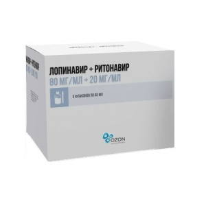Лопинавир+Ритонавир р-р д/внутр примен 60мл №5 80 мг/мл+20 мг/мл Купить Лопинавир+Ритонавир р-р д/внутр примен 60мл №5 80 мг/мл+20 мг/мл