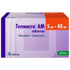 Купить  Телмиста АМ таб 5мг+40мг №28