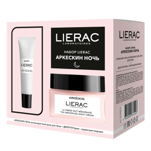 Купить  Lierac Arkeskin крем для лица 50 мл + Diopti крем для век 15 мл набор ночь 