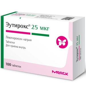 Эутирокс таб 25мкг №100
