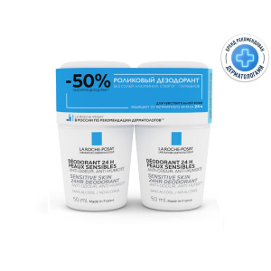 Купить  La Roche-Posay Physio дезодорант-ролик 24ч 50 мл, 2 шт