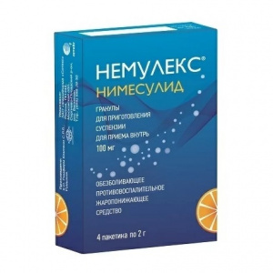 Купить  Немулекс гранулы д/сусп д/внутр 100мг пак 2г №4