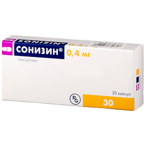 Купить  Сонизин капсулы с модиф высвоб 0,4мг №30