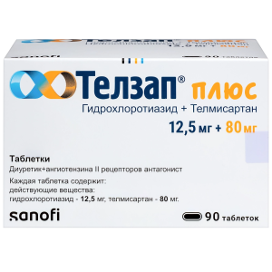 Купить  Телзап Плюс таб 12,5мг+80мг №90