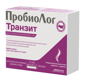 Купить  ПробиоЛог Транзит 14 шт порошок саше