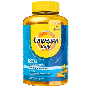 Купить  Супрадин Кидс Рыбки пастилки жев 4г №60