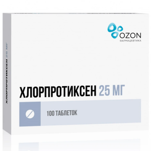Хлорпротиксен таб ппо 25мг №100 Купить Хлорпротиксен таб ппо 25мг №100