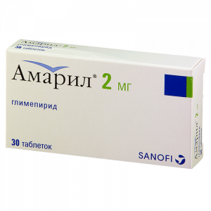 Купить  Амарил таблетки 2мг №30 (Sanofi-Aventis)