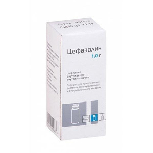 Купить  Цефазолин порошок д/р-ра д/в/в и в/м введ фл 1г №1