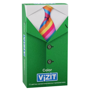 VIZIT Color презервативы разноцветные 12 шт.