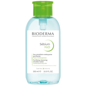 Купить  Bioderma Sebium H2O мицеллярная вода очищающая флакон-помпа, 500 мл