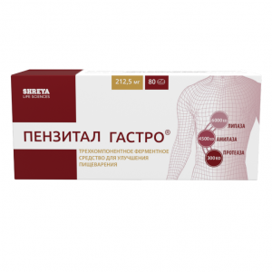 Купить  Пензитал Гастро таб по кишечнораств   №80