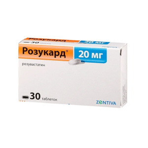 Купить  Розукард таб 20мг №30