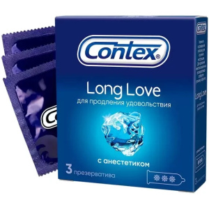 Купить  Contex Long Love презервативы продлевающие половой акт 3 шт.