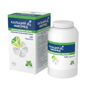 Купить  Кальций-Д3 Никомед таблетки жев №120 мята