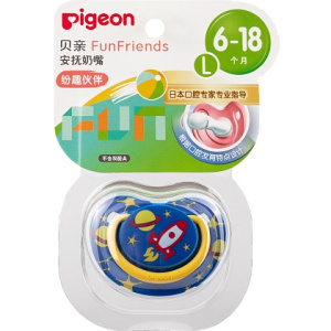Купить  Pigeon Пустышка FunFriends Ракета силиконовая 6+ мес р L