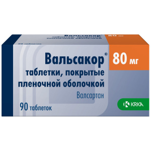 Купить  Вальсакор таб ппо 80мг №90