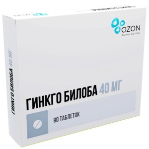 Купить  Гинкго Билоба таблетки покрытые пленочной оболочкой 40мг №90