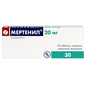 Купить  Мертенил 20 мг 30 шт таблетки покрытые пленочной оболочкой
