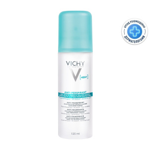 Купить  Vichy дезодорант Аэрозоль-антиперспирант 48 ч против белых и желтых пятен, 125мл