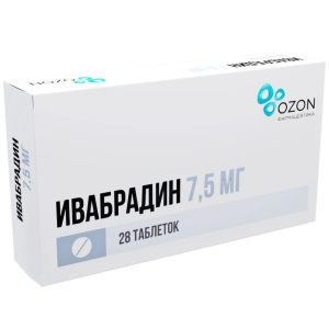 Купить  Ивабрадин таб ппо 7,5мг №28