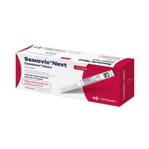 Купить  Семавик Некст 1,7 мг/1 мл 3 мл 1 шт раствор для подкожного введения шприц-ручка 