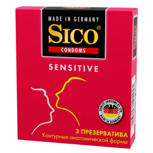 Купить Sico Sensitive презервативы контурные 3 шт.