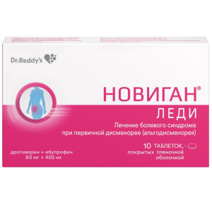 Купить  Новиган Леди таб ппо 80мг+400мг №10