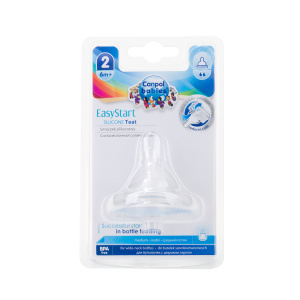 Купить  Canpol Babies соска силик р.2 Арт.21/721 средний поток