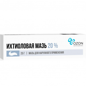 Купить Ихтиоловая мазь для наружного применения 20% 25г