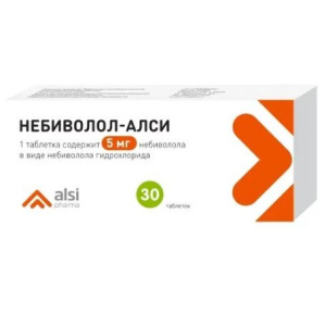 Купить  Небиволол-Алси 5 мг 30 шт таблетки