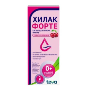 Купить  Хилак Форте вишня 100 мл капли флакон