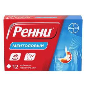 Купить  Ренни таблетки жев №12 ментол