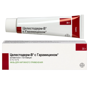 Целестодерм В с Гарамицином 0,1% 30 г мазь для наружного применения Купить Целестодерм В с Гарамицином 0,1% 30 г мазь для наружного применения