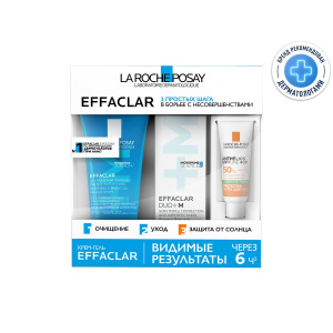 Купить  La Roche-Posay Effaclar DUO+ Набор Крем-гель 15 мл + Гель очищающий 50 мл
