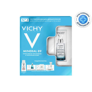 Купить  Vichy Mineral 89 набор гель-сыв 50мл+миц вода 100мл+крем 15 мл +сыв 10 мл+флюид 3 мл