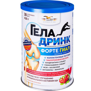 Купить  Геладринк Форте Гиал 420 г клубника