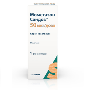 Купить  Мометазон Сандоз 50 мкг 140 ДОЗ спрей назальный дозированный
