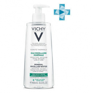 Купить  Vichy Purete Thermale вода мицеллярная для жирной и комбинированной кожи, 400мл